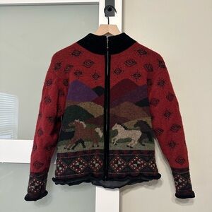 Vintage Icelandic Design Wool Blend Jacket Medium